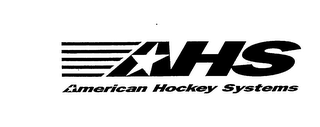 AHS AMERICAN HOCKEY SYSTEMS logo