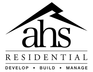 AHS RESIDENTIAL DEVELOP · BUILD · MANAGE logo