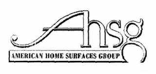 AHSG AMERICAN HOME SURFACES GROUP logo