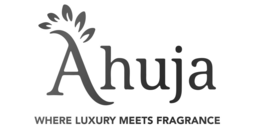 AHUJA WHERE LUXURY MEETS FRAGRANCE logo