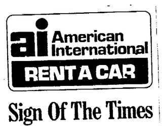 AI AMERICAN INTERNATIONAL SIGN OF TIMES logo