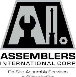 AI ASSEMBLERS INTERNATIONAL CORP ON-SITE ASSEMBLY SERVICES AN M&C ASSEMBLIES AFFILIATE logo