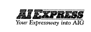 AI EXPRESS YOUR EXPRESSWAY INTO AIG logo