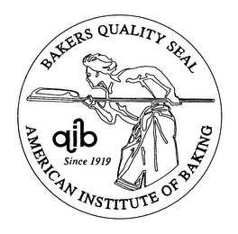 AIB SINCE 1919 BAKERS QUALITY SEAL AMERICAN INSTITUTE OF BAKING logo