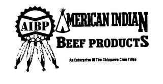 AIBP AMERICAN INDIAN BEEF PRODUCTS AN ENTERPRISE OF THE CHIPPAWA CREE TRIBE logo