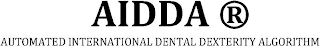 AIDDA AUTOMATED INTERNATIONAL DENTAL DEXTERITY ALGORITHM logo