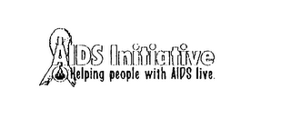 AIDS INITIATIVE HELPING PEOPLE WITH AIDS LIVE. logo