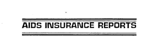 AIDS INSURANCE REPORTS logo