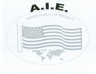 A.I.E. WHERE QUALITY IS PRIORITY logo