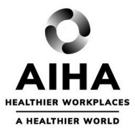 AIHA HEALTHIER WORKPLACES A HEALTHIER WORLD logo
