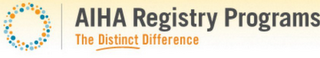 AIHA REGISTRY PROGRAMS THE DISTINCT DIFFERENCE logo