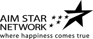 AIM STAR NETWORK WHERE HAPPINESS COMES TRUE logo