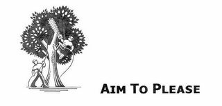 AIM TO PLEASE logo