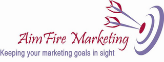 AIMFIRE MARKETING KEEPING YOUR MARKETING GOALS IN SIGHT logo