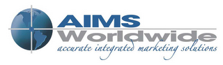 AIMS WORLDWIDE ACCURATE INTEGRATED MARKETING SOLUTIONS logo