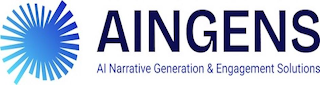 AINGENS AI NARRATIVE GENERATION & ENGAGEMENT SOLUTIONS logo