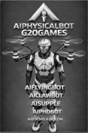 AIPHYSICALBOT G20GAMES AIFLYINGBOT AICLAWBOT AISUPPLE AIPHDBOT AIDOCMD AIDOCON logo