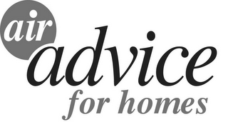 AIR ADVICE FOR HOMES logo