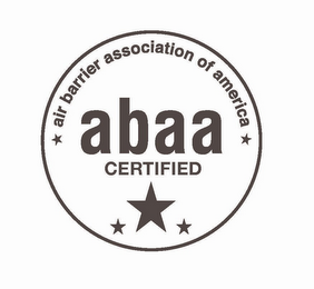AIR BARRIER ASSOCIATION OF AMERICA ABAA CERTIFIED logo