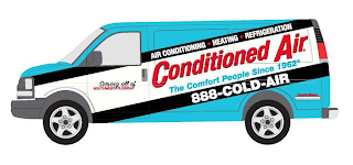 AIR CONDITIONING · HEATING · REFRIGERATION CONDITIONED AIR THE COMFORT PEOPLE SINCE 1962 888-COLD-AIR SERVING ALL OF SOUTHWEST FLORIDA COMFORTSWIM HIGH EFFICIENCY POOL AND SPA HEATERS logo