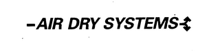 -AIR DRY SYSTEMS logo