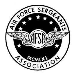 AIR FORCE SERGEANTS ASSOCIATION AFSA MCMLXI logo