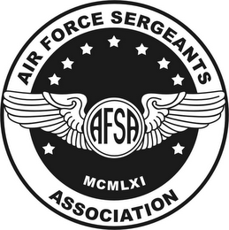 AIR FORCE SERGEANTS ASSOCIATION AFSA MCMLXI logo
