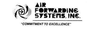 AIR FORWARDING SYSTEMS, INC. "COMMITMENT TO EXCELLENCE" logo