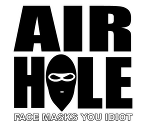 AIR HOLE FACE MASKS YOU IDIOT logo