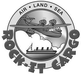 AIR LAND SEA ROCK-IT CARGO logo