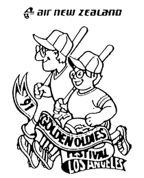 AIR NEW ZEALAND 91 GOLDEN OLDIES FESTIVAL LOS ANGELES logo