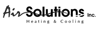 AIR SOLUTIONS INC. HEATING & COOLING logo