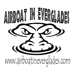 AIRBOAT IN EVERGLADES WWW.AIRBOATINEVERGLADES.COM logo