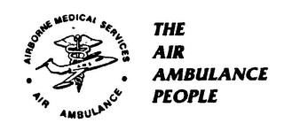 AIRBORNE MEDICAL SERVICES THE AIR AMBULANCE PEOPLE logo