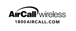 AIRCALL WIRELESS 1 800 AIRCALL.COM logo