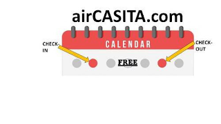 AIRCASITA.COM CHECK-IN CALENDAR FREE CHECK-OUT logo