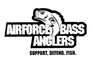 AIRFORCE BASS ANGLERS SUPPORT. DEFEND. FISH. SUPPORT logo