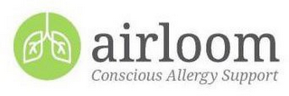 AIRLOOM CONSCIOUS ALLERGY SUPPORT logo