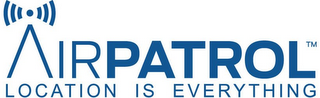 AIRPATROL LOCATION IS EVERYTHING logo