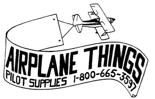 AIRPLANE THINGS PILOT SUPPLIES 1-800-665-3597 logo