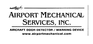 AIRPORT MECHANICAL SERVICES, INC. AIRCRAFT DOOR DETECTOR / WARNING DEVICE WWW.AIRPORTMECHANICAL.COM logo