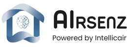 AIRSENZ, POWERED BY INTELLICAIR logo