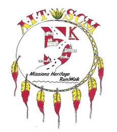 A·I·T S·C·M 5K MISSIONS HERITAGE RUN/WALK logo