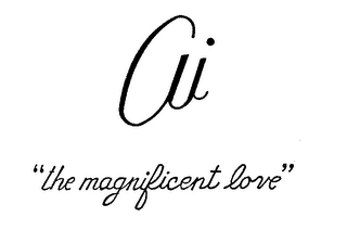 AI"THE MAGNIFICENT LOVE." logo