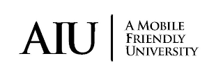 AIU A MOBILE FRIENDLY UNIVERSITY logo
