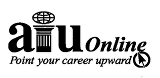 AIU ONLINE POINT YOUR CAREER UPWARD logo