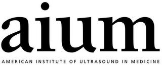 AIUM AMERICAN INSTITUTE OF ULTRASOUND IN MEDICINE logo