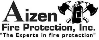 AIZEN FIRE PROTECTION, INC. "THE EXPERTS IN FIRE PROTECTION" logo