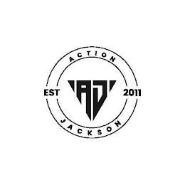 AJ ACTION JACKSON EST 2011 logo