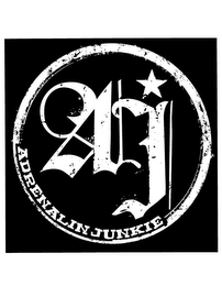 AJ ADRENALIN JUNKIE logo